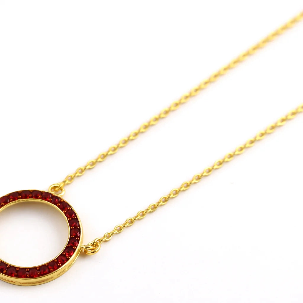 Granat Kette 925 Silber Mama