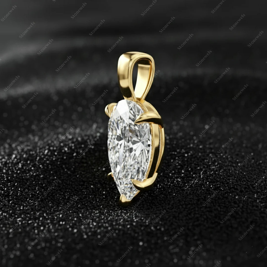 Birnenform Diamant Anhänger