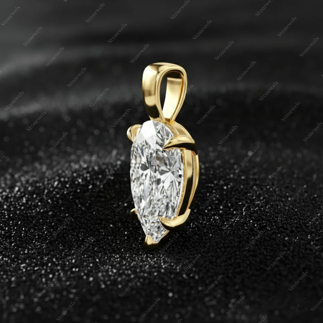 Birnenform Diamant Anhänger