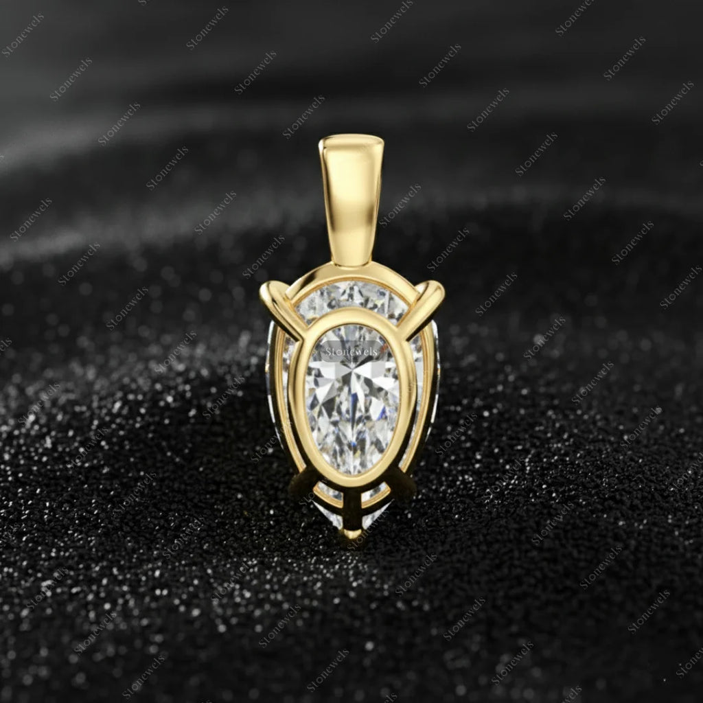 Birnenform Diamant Anhänger