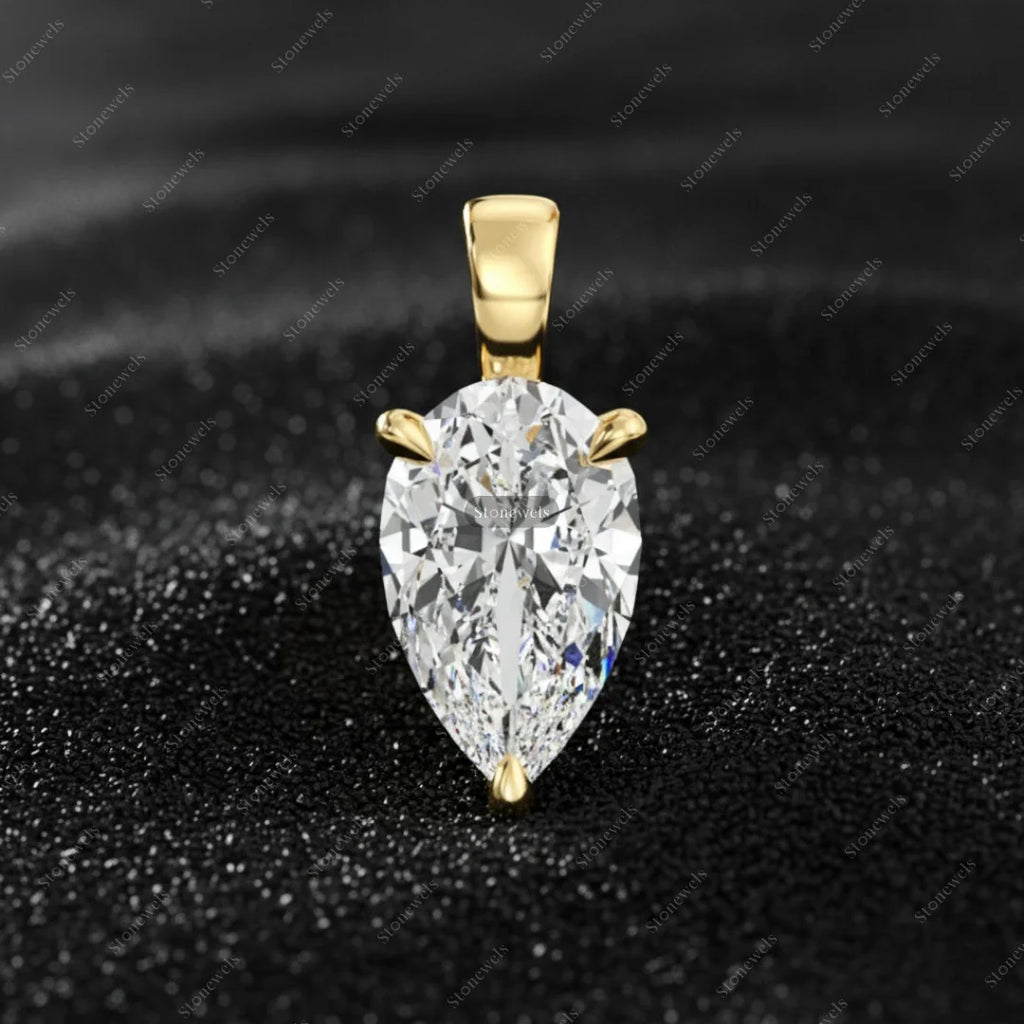 Birnenform Diamant Anhänger