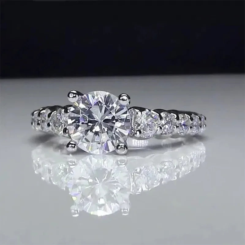 F846 Weißgold Diamant Ring
