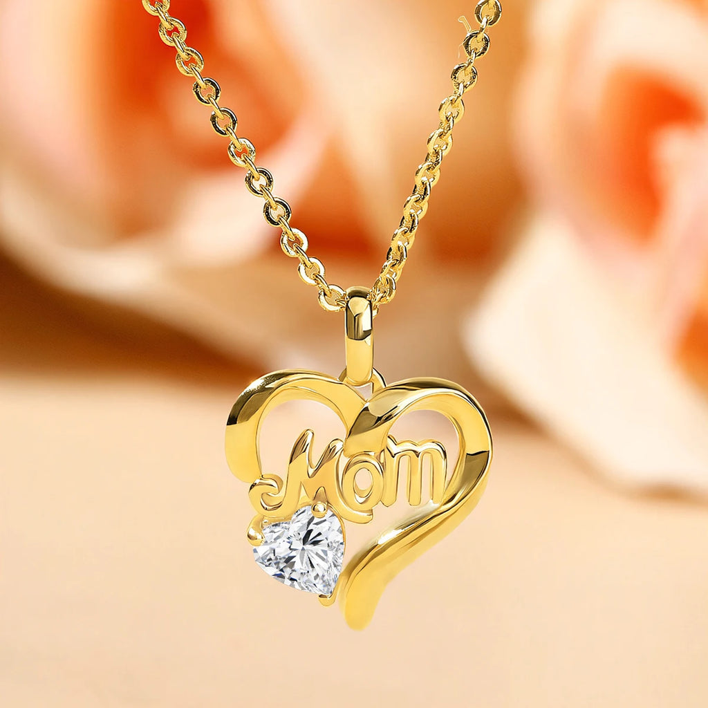 Herzanhänger Moissanit 14K