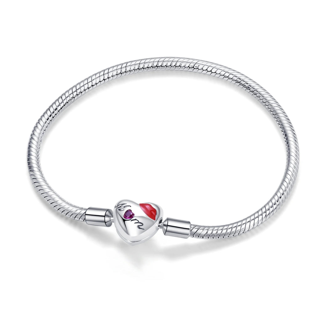 S925 Silber Armband Herz Charm