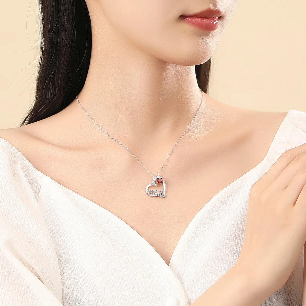 S925 Herz Halskette Zirkon