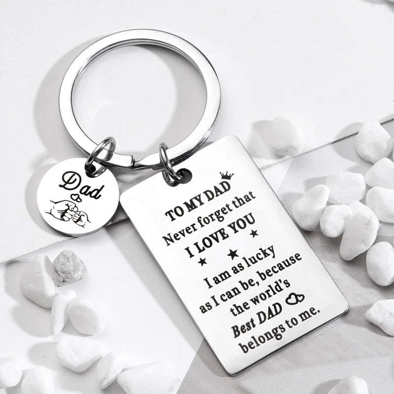 Dad Geschenke von Tochter Oder Sohn-Zu Meinem Papa Keychain Weihnachten Geschenke Geburtstag Geschenke Vatertag Geschenke für dad Von Tochter Sohn