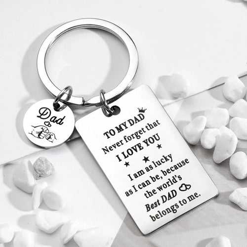 Dad Geschenke von Tochter Oder Sohn-Zu Meinem Papa Keychain Weihnachten Geschenke Geburtstag Geschenke Vatertag Geschenke für dad Von Tochter Sohn