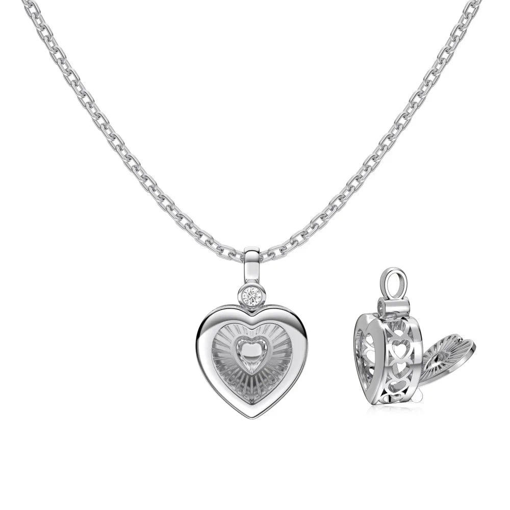Herz Halskette Zirkonia 925