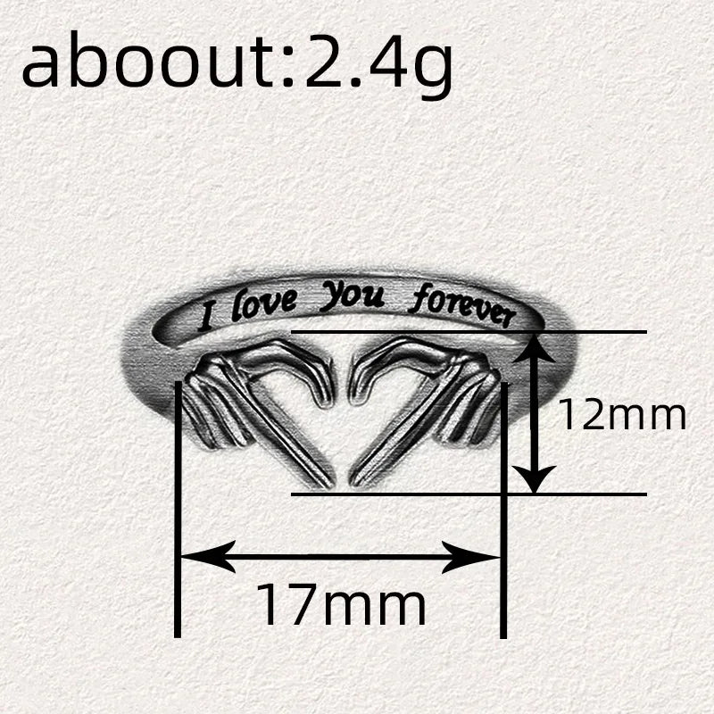 Liebesringe 925 Silber Unisex