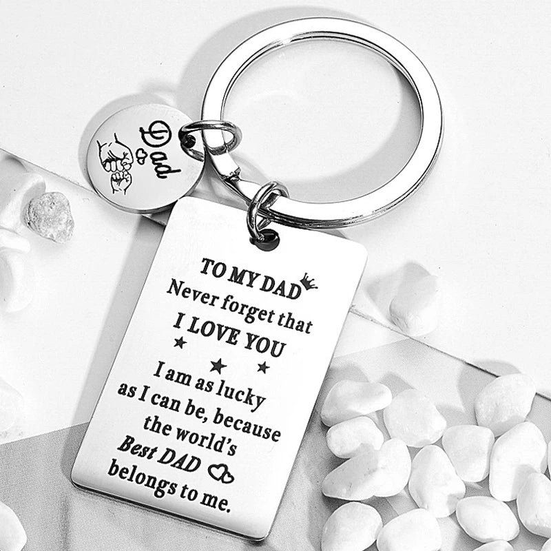 Dad Geschenke von Tochter Oder Sohn-Zu Meinem Papa Keychain Weihnachten Geschenke Geburtstag Geschenke Vatertag Geschenke für dad Von Tochter Sohn