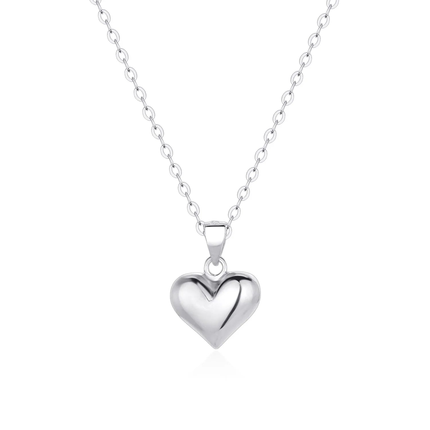 925 Silber Herz Anhänger Kette