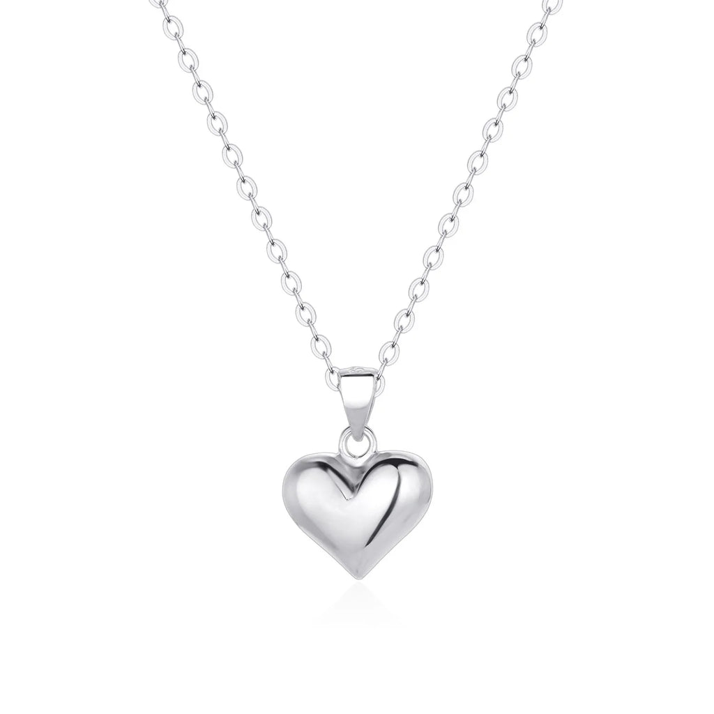 925 Silber Herz Anhänger Kette