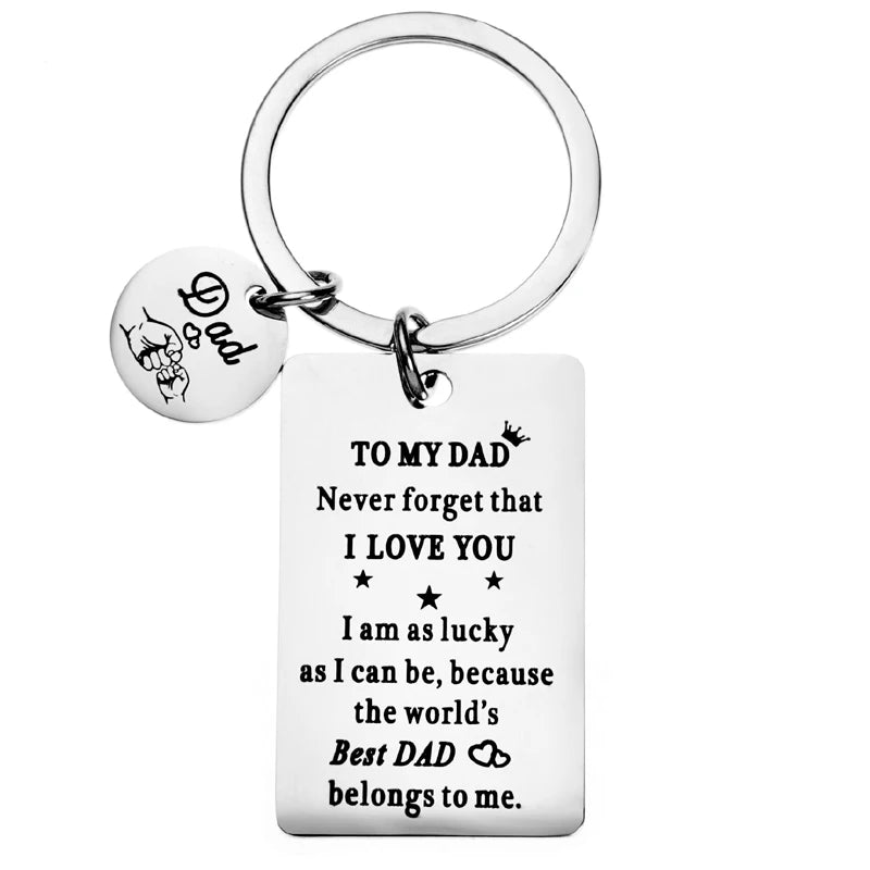Dad Geschenke von Tochter Oder Sohn-Zu Meinem Papa Keychain Weihnachten Geschenke Geburtstag Geschenke Vatertag Geschenke für dad Von Tochter Sohn