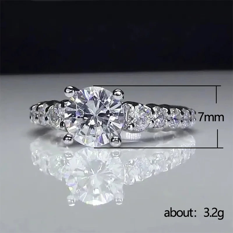 F846 Weißgold Diamant Ring