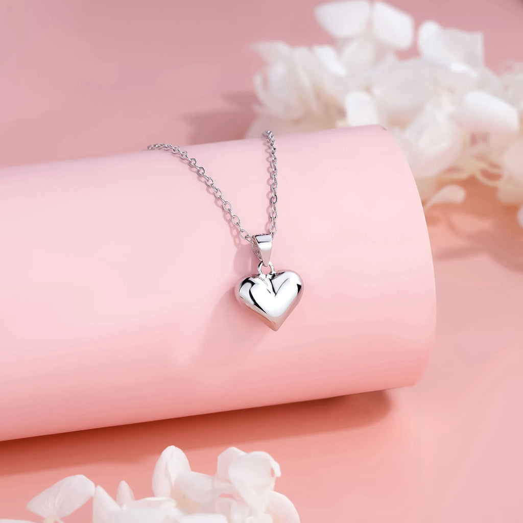 925 Silber Herz Anhänger Kette