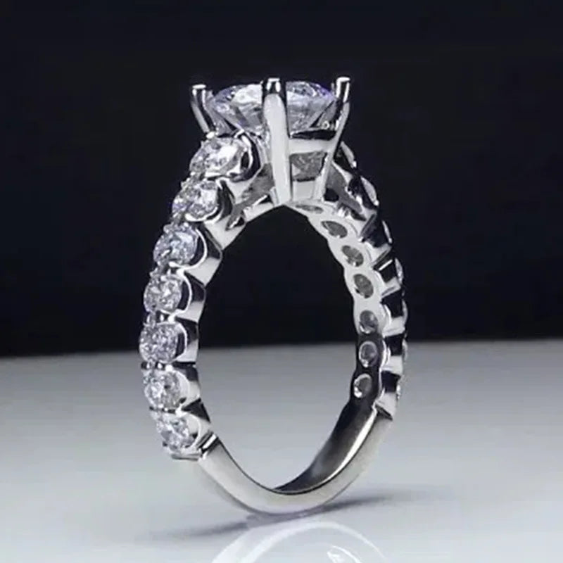 F846 Weißgold Diamant Ring