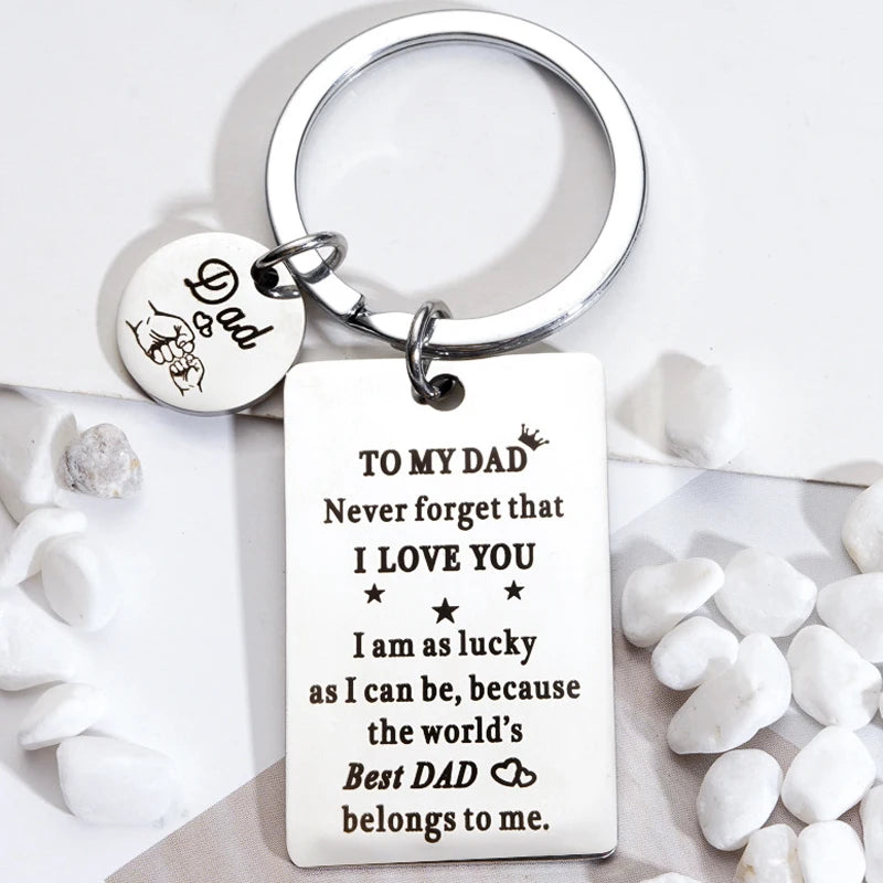 Dad Geschenke von Tochter Oder Sohn-Zu Meinem Papa Keychain Weihnachten Geschenke Geburtstag Geschenke Vatertag Geschenke für dad Von Tochter Sohn