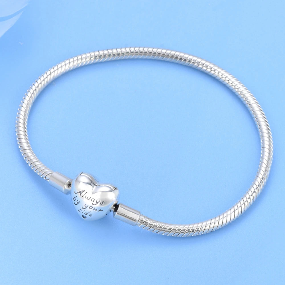 S925 Silber Armband Herz Charm