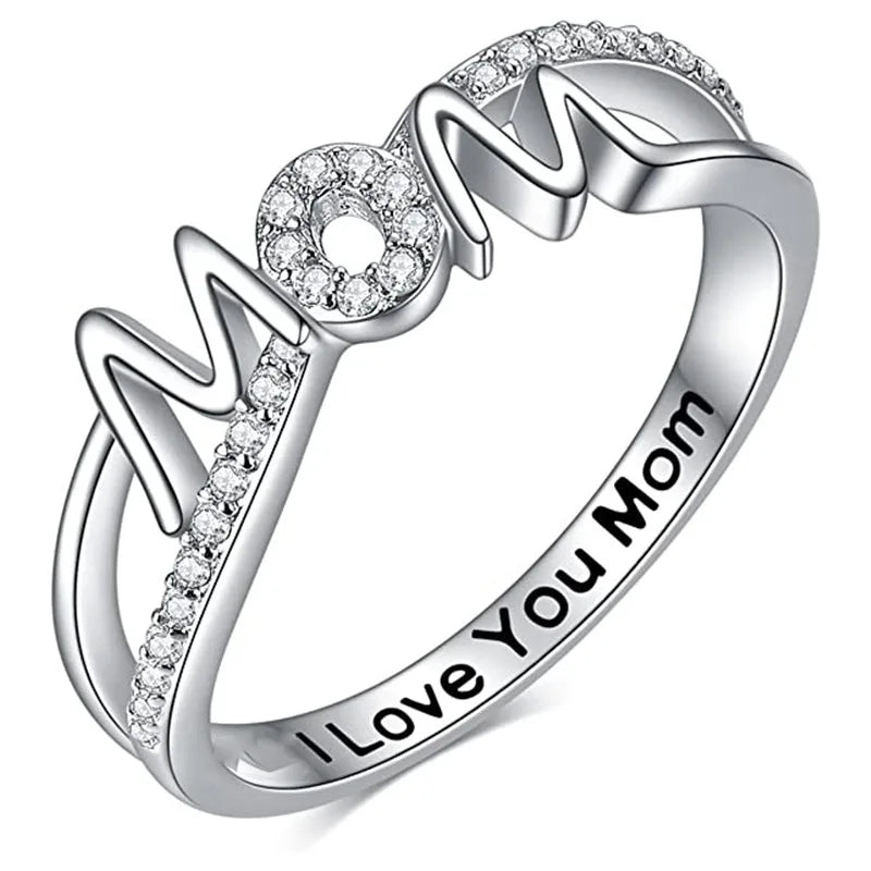 Q328 Ring Zirkonia Buchstaben