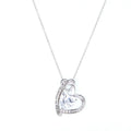 Doppelherz Kette 925 Silber
