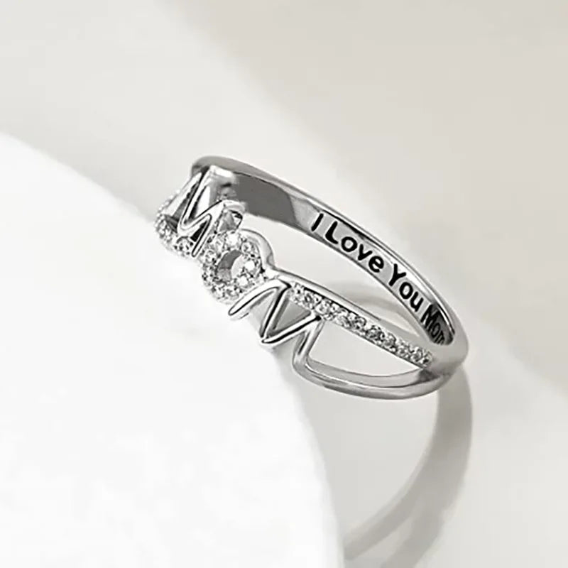 Q328 Ring Zirkonia Buchstaben