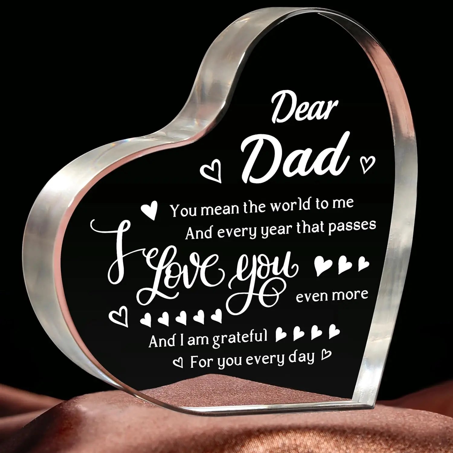 Geschenke für Papa Weihnachten – mit Gravur „I Love You Dad Keepsake“ – Geburtstagsgeschenke für Papa vom Tochter und Sohn, Geschenkideen für den besten Vater aller Zeiten