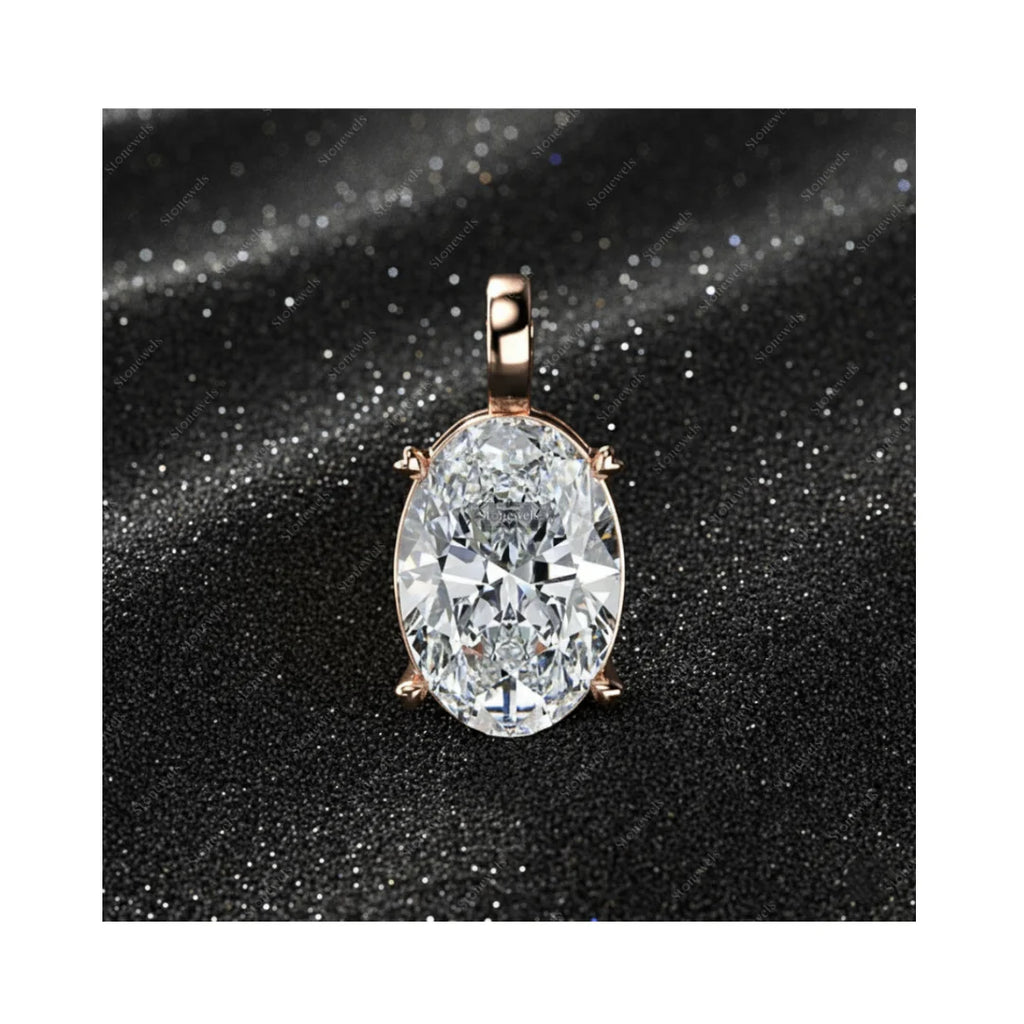 Sterling Diamant Anhänger Oval