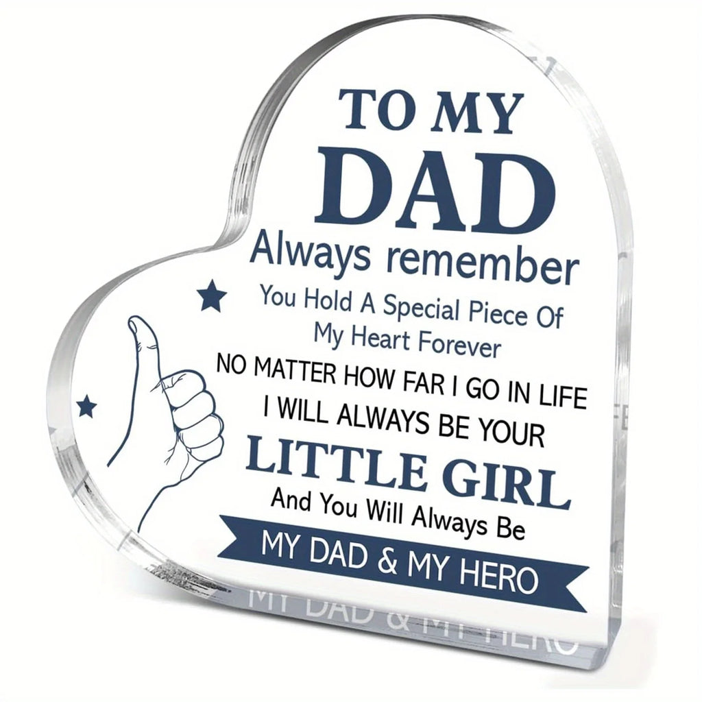 2D Flache Geschenke für Papa von der Tochter, Dankeschön-Geschenke für Väter zum Vatertag, Geburtstag, Weihnachten, Einzigartige Geschenkideen für Väter