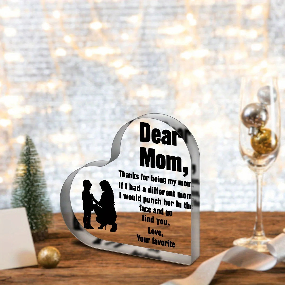 Mutter Kristallherz Geschenk