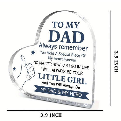 2D Flache Geschenke für Papa von der Tochter, Dankeschön-Geschenke für Väter zum Vatertag, Geburtstag, Weihnachten, Einzigartige Geschenkideen für Väter