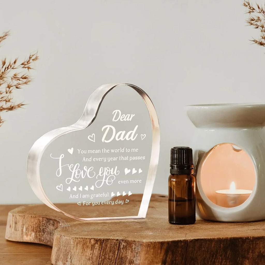 Geschenke für Papa Weihnachten – mit Gravur „I Love You Dad Keepsake“ – Geburtstagsgeschenke für Papa vom Tochter und Sohn, Geschenkideen für den besten Vater aller Zeiten