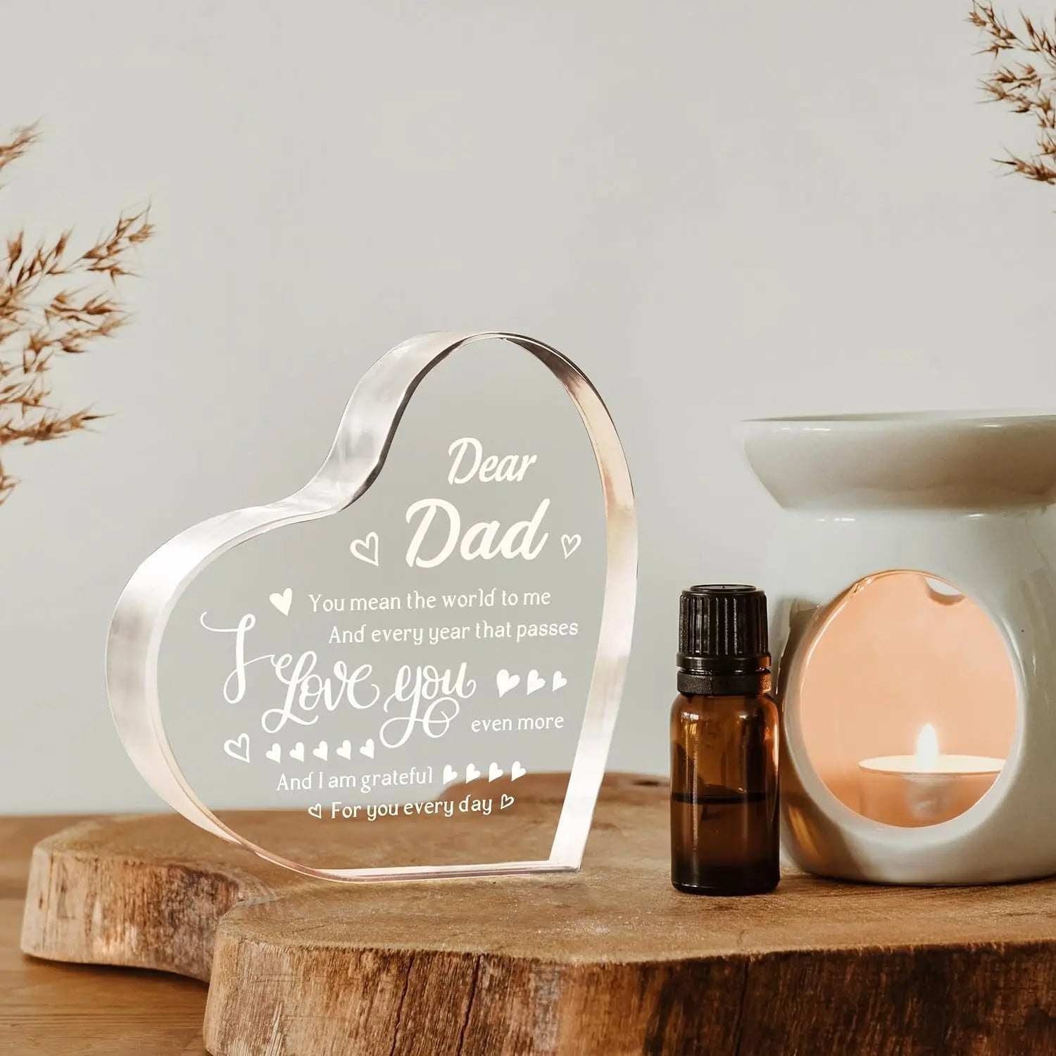 Geschenke für Papa Weihnachten – mit Gravur „I Love You Dad Keepsake“ – Geburtstagsgeschenke für Papa vom Tochter und Sohn, Geschenkideen für den besten Vater aller Zeiten
