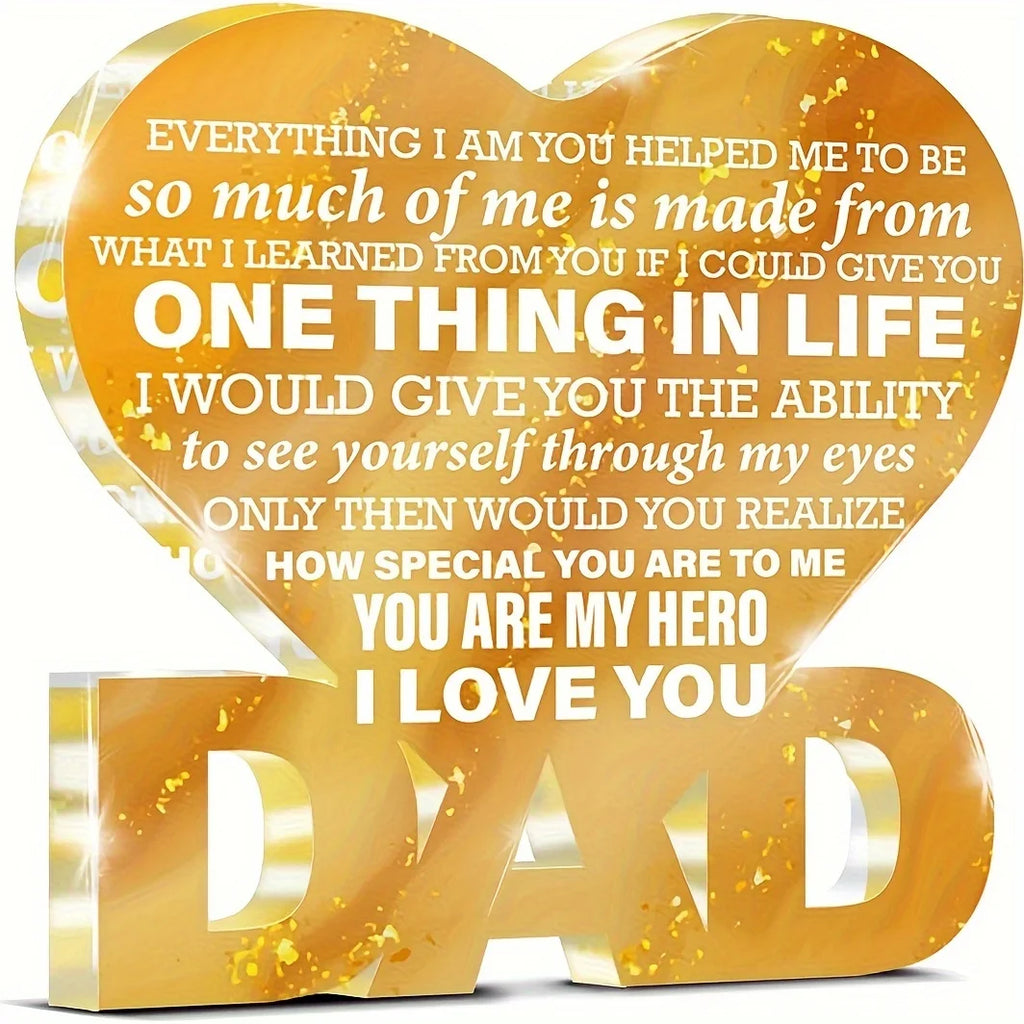 Danke Geschenke für Papa, Vater Geschenk von Tochter Sohn, Papa Werts ch ätzung Geschenke, Papa Acryl Zeichen Andenken Vatertag Geburtstag