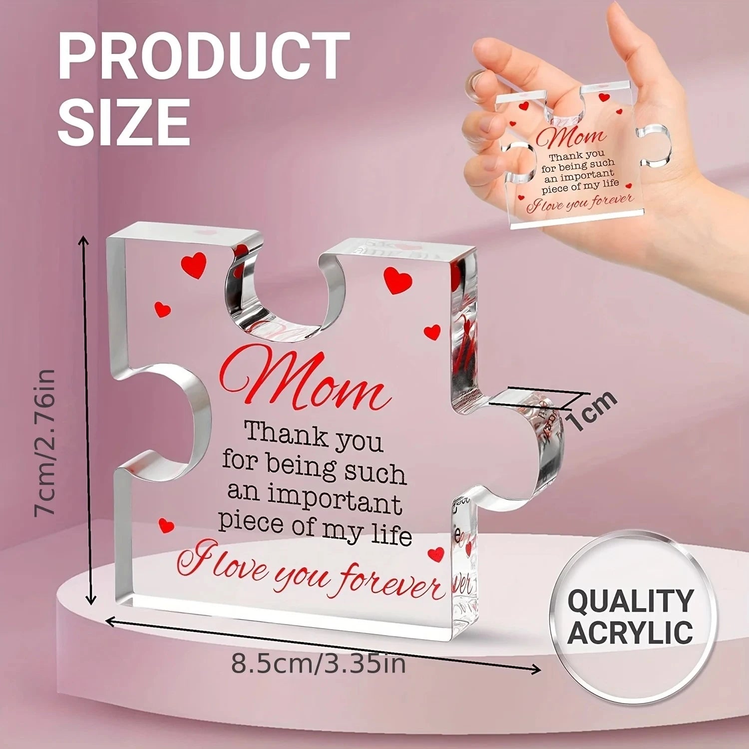 Acryl Puzzle Graviert Für Mama