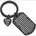 Schritt Dad Geschenk Bonus Dad Keychain Dank für Wahl zu Werden Mein Vater Annahme Keychain Dad Keychain Vater der Tag geschenke