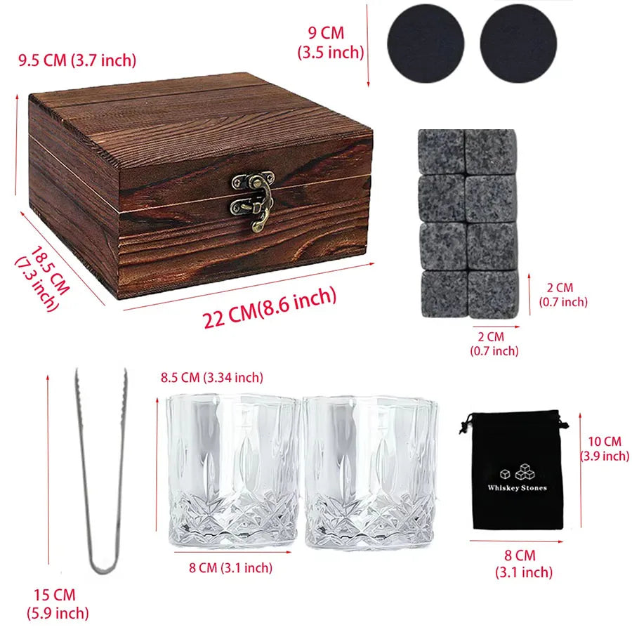 Vatertagsgeschenke Whiskey Ice Stone Box