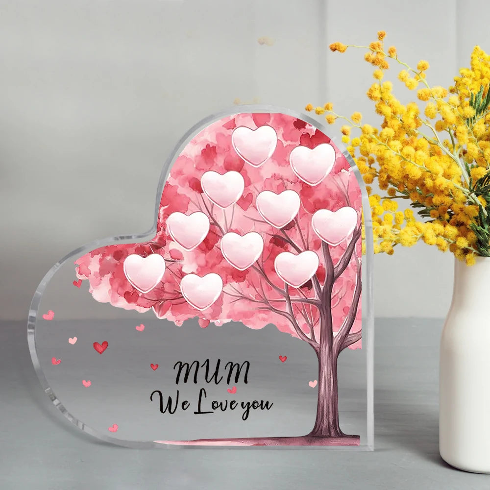 Muttertag Geschenk Familienbaum