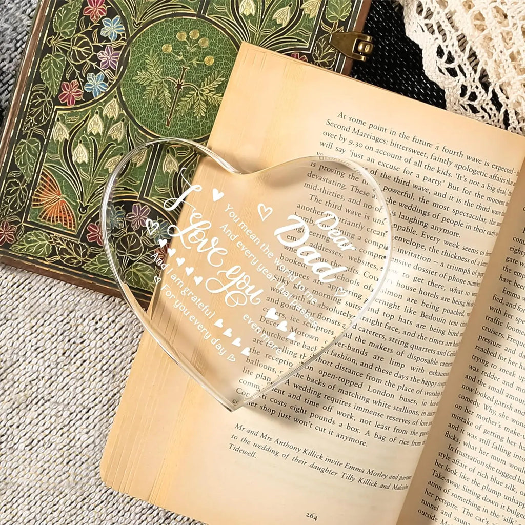 Geschenke für Papa Weihnachten – mit Gravur „I Love You Dad Keepsake“ – Geburtstagsgeschenke für Papa vom Tochter und Sohn, Geschenkideen für den besten Vater aller Zeiten
