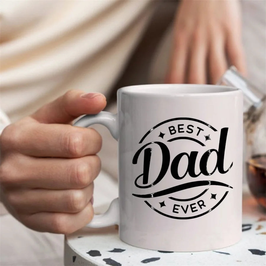Beste Papa aller Zeiten Tassen für Papa von der Tochter Geburtstag Neuheit Kaffee Keramik Teetassen Weiß 11oz