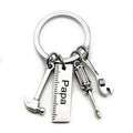 Papa Buchstaben Papa Buchstaben Schlüsselanhänger Hammer Schraubendreher Papa Buchstaben Schlüsselanhänger Papa Schraubenschlüssel Vatertag Anhänger Handtasche Dekor