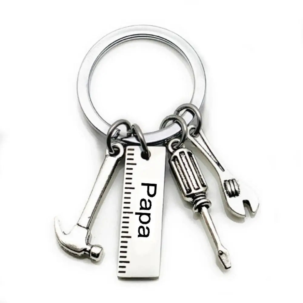 Papa Buchstaben Papa Buchstaben Schlüsselanhänger Hammer Schraubendreher Papa Buchstaben Schlüsselanhänger Papa Schraubenschlüssel Vatertag Anhänger Handtasche Dekor