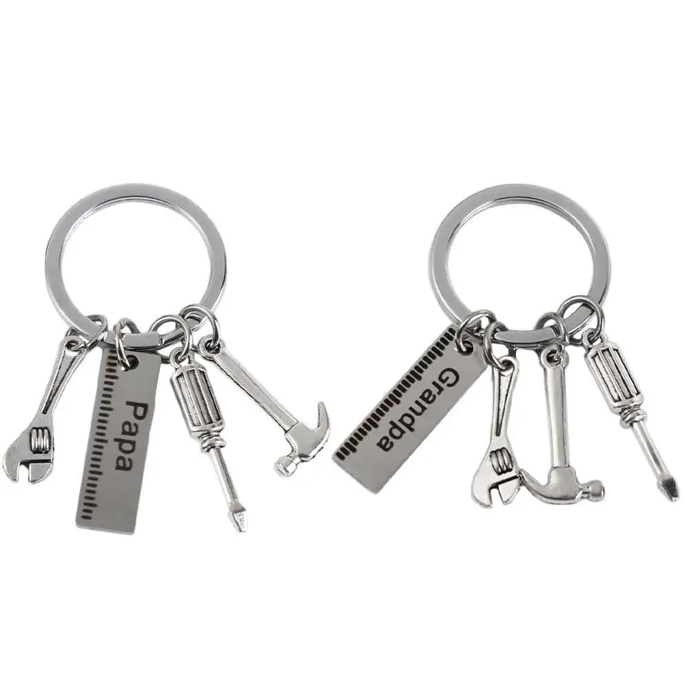 Papa Buchstaben Papa Buchstaben Schlüsselanhänger Hammer Schraubendreher Papa Buchstaben Schlüsselanhänger Papa Schraubenschlüssel Vatertag Anhänger Handtasche Dekor