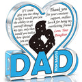 Acryl-Schild für Papa, Geschenke für Papa, Weihnachtsgeschenke von der Tochter, Geschenke für den besten Vater aller Zeiten, Geschenke für Vater und Tochter
